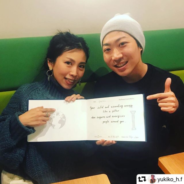 #repost @yukiko_h.f ・・・ I got the beautiful book and message